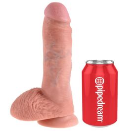KING COCK - 8 PENE REALÍSTICO NATURAL 20.3 CM