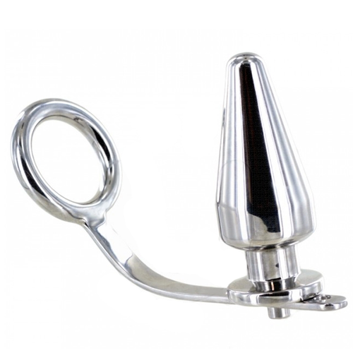 METAL HARD - ANILLO ACERO CON PLUG ANAL 80 X 55 MM