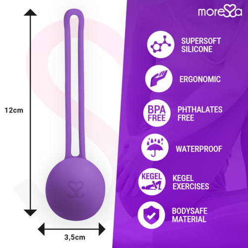 MORESSA - OSIAN ONE ENTRENAMIENTO SUELO PELVICO 51gr PREMIUM SILICONA LILA