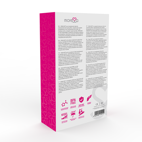 MORESSA - OSIAN SET PREMIUM SILICONA ROSA