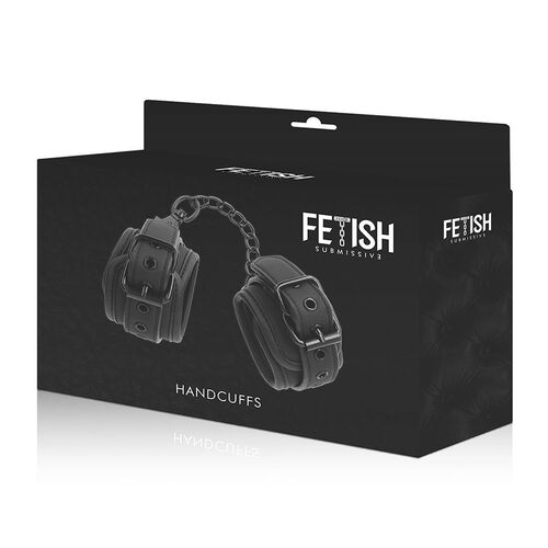FETISH SUBMISSIVE - ESPOSAS CUERO VEGANO CON FORRO DE NEOPRENO