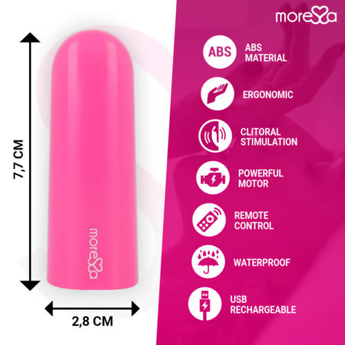 MORESSA - IVY  MASAJEADOR SIMULADOR LABIAL DE VIAJE ROSA