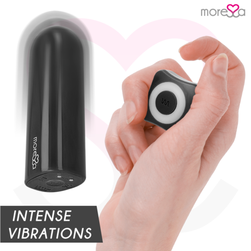 MORESSA - NIX POTENTE VIBRADOR MULTI JUEGOS CONTROL REMOTO NEGRO