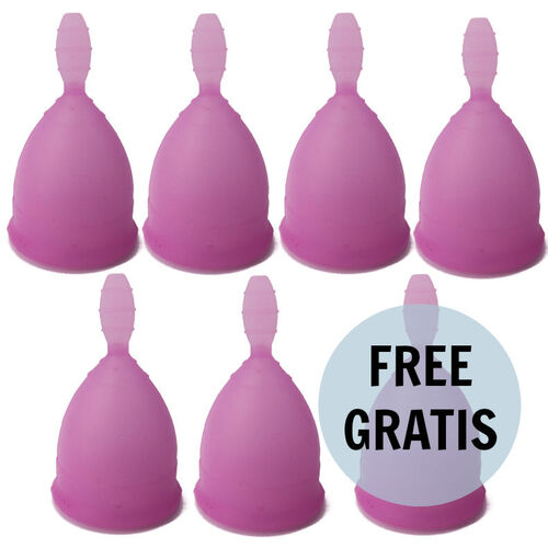 NINA KIKÍ - COPA MENSTRUAL TALLA L LILA 6 + 1 GRATIS