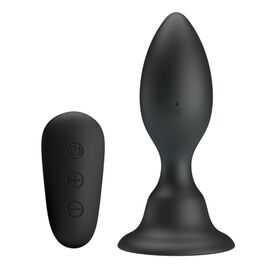 MR PLAY - PLUG ANAL CON VIBRACIÓN NEGRO CONTROL REMOTO