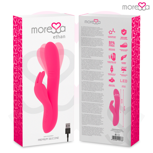 MORESSA - ETHAN EFECTO WAVE MAS POTENTE VIBRACIÓN PREMIUM SILICONE RECARGABLE