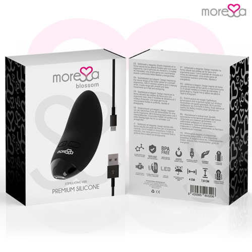 MORESSA - BLOSSOM MASAJEADOR PERSONAL NEGRO